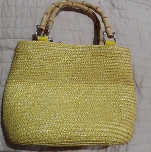 Madison studio yellow hand bag